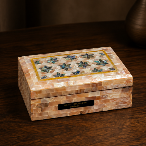 Al-Sadaf Box — Handcrafted Shell-Inlaid Box — Medieval Aloud