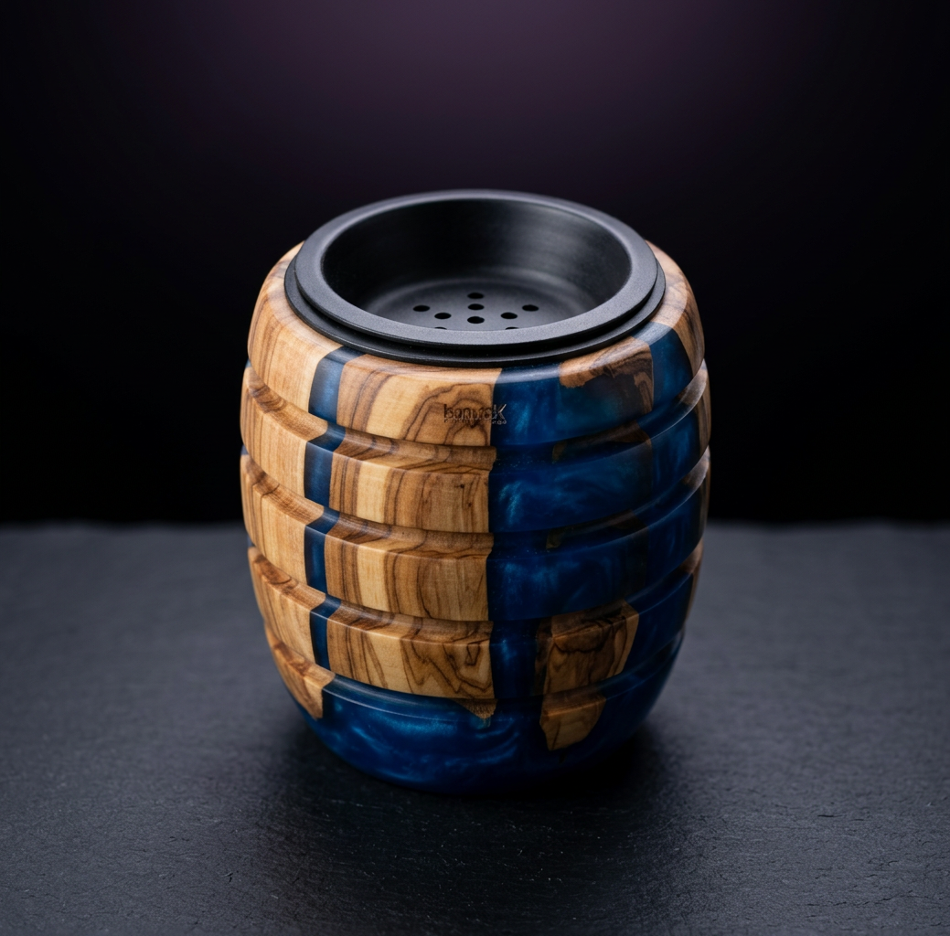 Mini Epoxy & Olive Wood Bakhour Burner - 5cm
