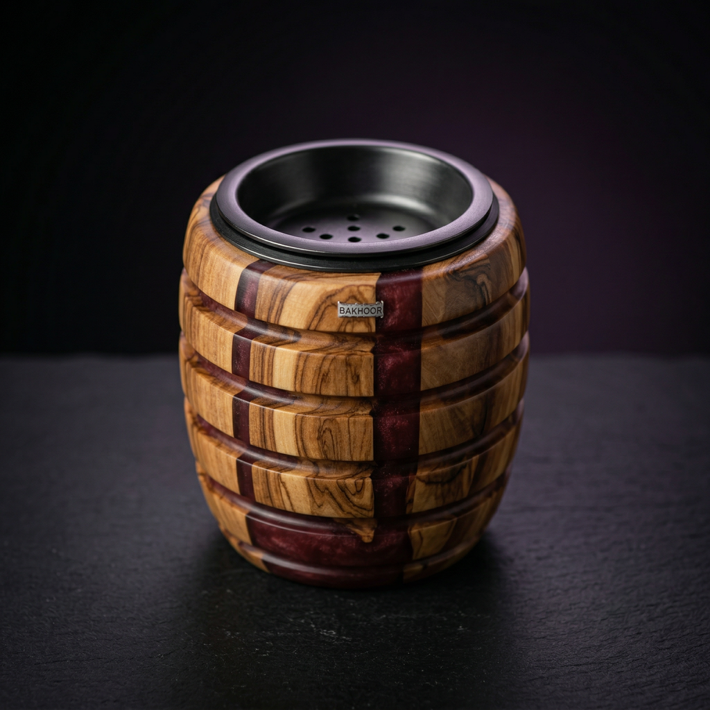 Mini Epoxy & Olive Wood Bakhour Burner - 5cm