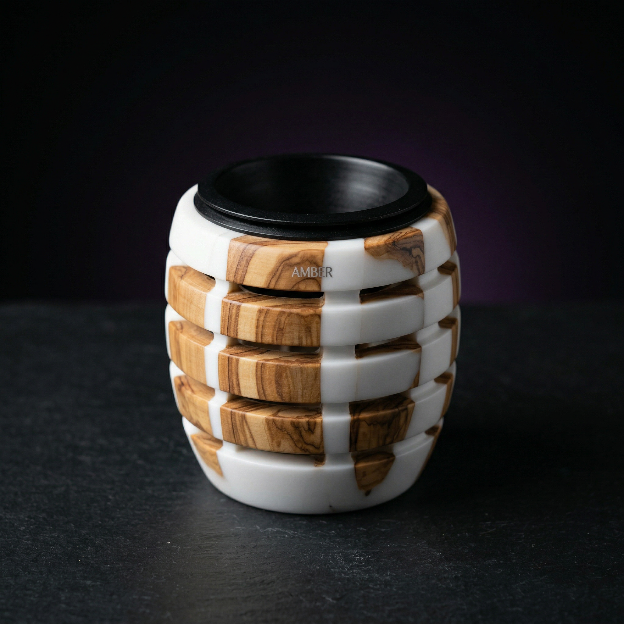 Mini Epoxy & Olive Wood Bakhour Burner - 5cm