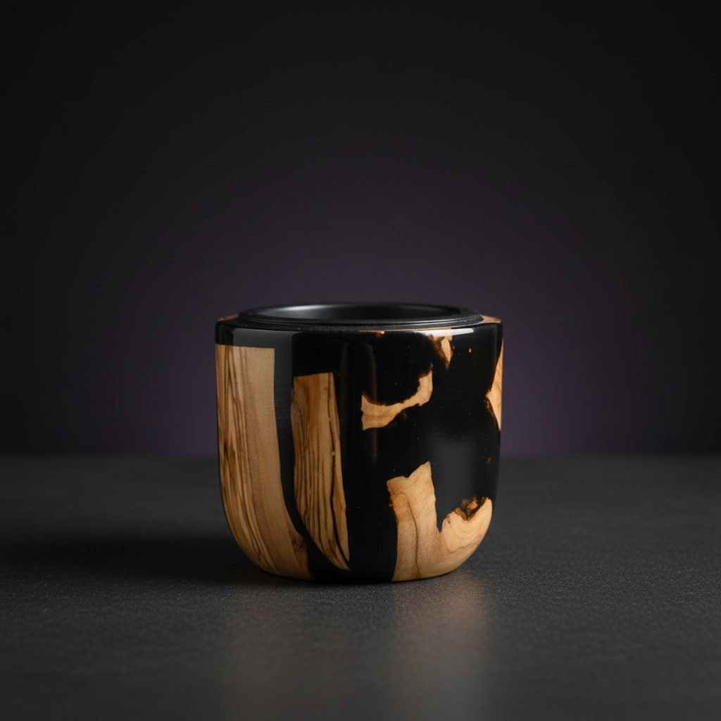 Epoxy & Olive Wood Bakhour Burner - 9cm