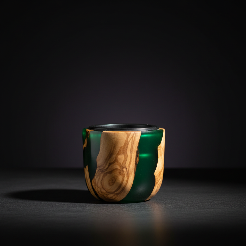 Epoxy & Olive Wood Bakhour Burner - 9cm