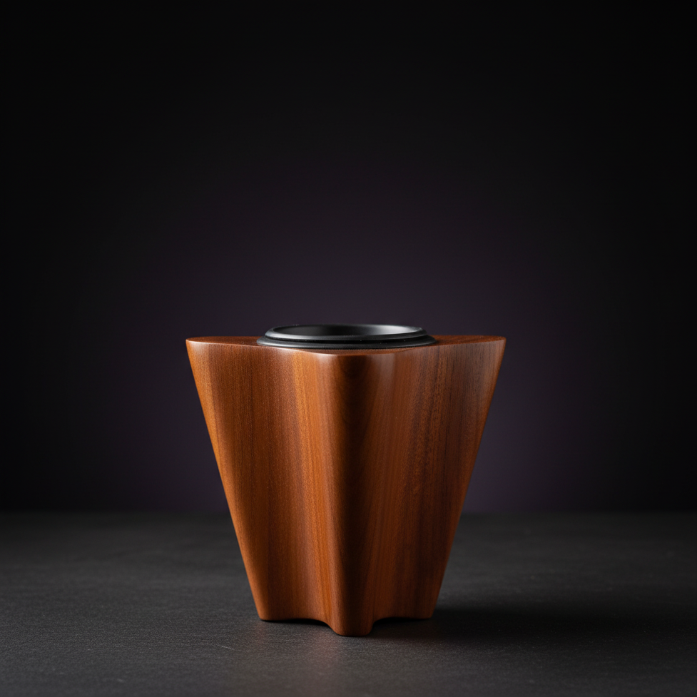 Geometric Wooden Bakhour Burner - Mango & Guava Wood — Medieval Oud product image 1