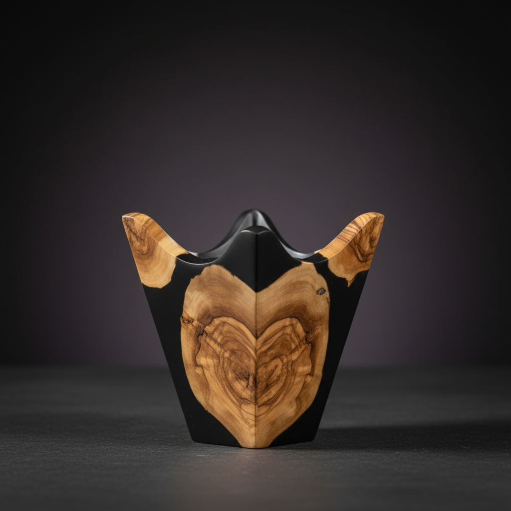 Lantern Style Epoxy & Olive Wood Bakhour Burner