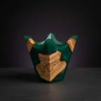 Lantern Style Epoxy & Olive Wood Bakhour Burner