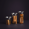 Clear Epoxy & Olive Wood Bakhour Burner Set – 3 Pieces
