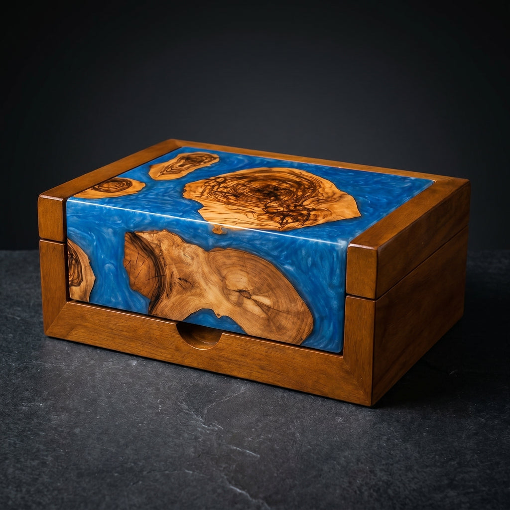 Olive Resin Box | Emerald Edition
